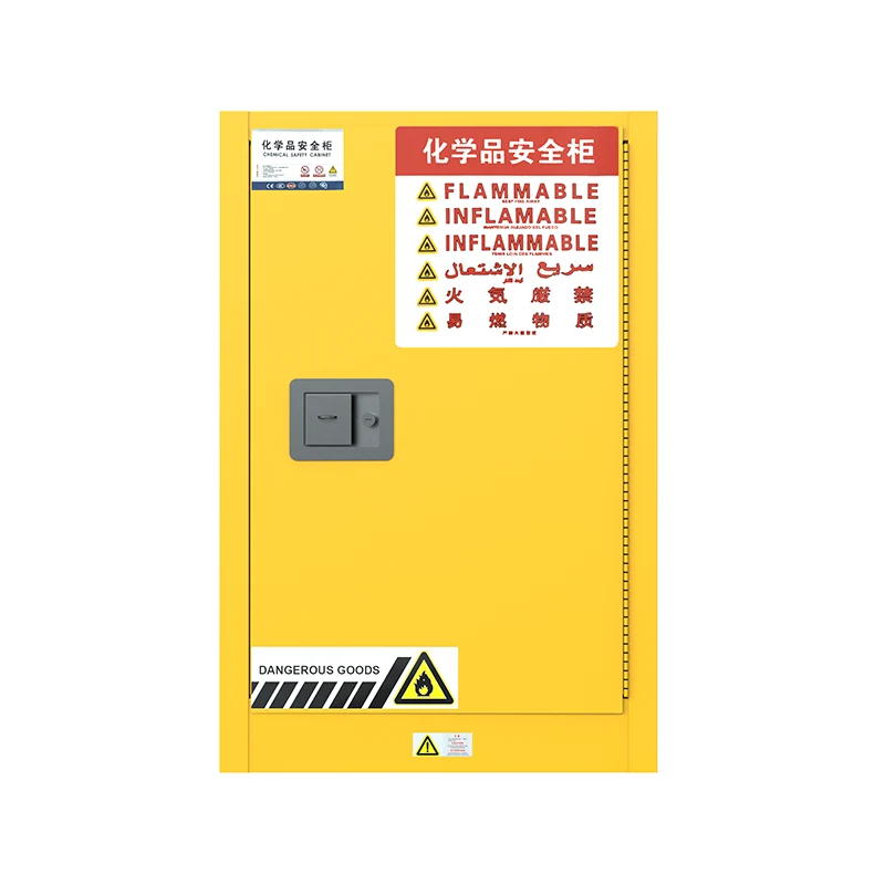 12 Gallon မီးလောင်လွယ်နိုင်သော အရည်နှင့် ဓာတုပစ္စည်းများ ဘေးကင်းရေး သိုလှောင်မှု Cabinet