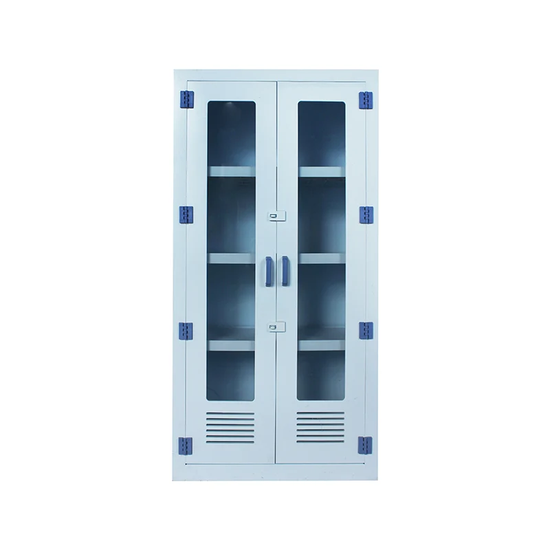 တံခါးနှစ်ထပ် သံချေးတက်သည့် ဓာတုဘေးကင်းရေး သိုလှောင်ခန်း